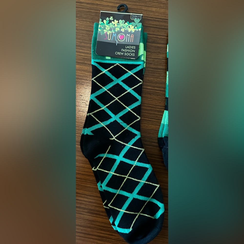 Women’s St. Patrick’s Day Socks Size 9-11 shoe size 4-10. Brand new.
